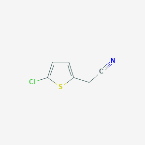 molecular formula C6H4ClNS B3052581 2-(5-Chlorothiophen-2-yl)acetonitrile CAS No. 42520-90-1
