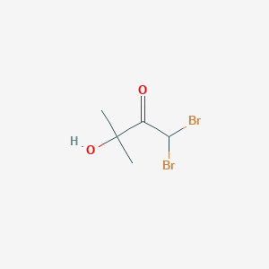 molecular formula C5H8Br2O2 B3052586 1,1-Dibromo-3-hydroxy-3-methylbutan-2-one CAS No. 425379-08-4
