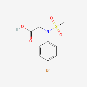 2-(4-bromo-N-methylsulfonylanilino)acetic acid