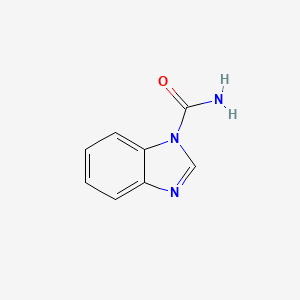 molecular formula C8H7N3O B3052598 1H-Benzimidazole-1-carboxamide CAS No. 42754-40-5