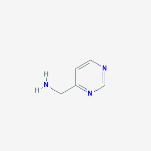 molecular formula C5H7N3 B030526 4-(氨甲基)嘧啶 CAS No. 45588-79-2