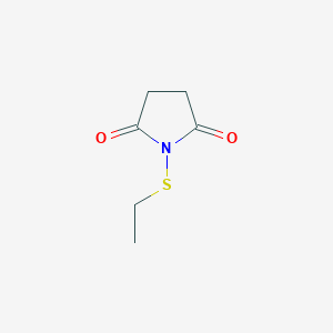 molecular formula C6H9NO2S B3052616 2,5-Pyrrolidinedione, 1-(ethylthio)- CAS No. 42839-22-5