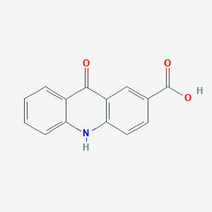 molecular formula C14H9NO3 B3052627 9-Oxo-9,10-dihydroacridine-2-carboxylic acid CAS No. 42946-36-1
