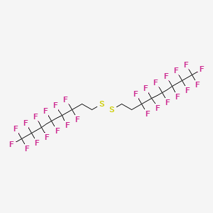 molecular formula C16H8F26S2 B3052629 Disulfide, bis(3,3,4,4,5,5,6,6,7,7,8,8,8-tridecafluorooctyl) CAS No. 42977-22-0