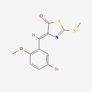 (4Z)-4-(5-Bromo-2-methoxybenzylidene)-2-(methylthio)-1,3-thiazol-5(4H)-one