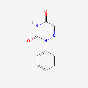 molecular formula C9H7N3O2 B3052648 2-Phenyl-1,2,4-triazine-3,5(2H,4H)-dione CAS No. 4315-66-6