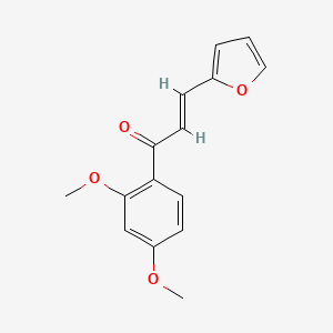 molecular formula C15H14O4 B3052657 1-(2,4-dimethoxyphenyl)-3-(furan-2-yl)prop-2-en-1-one CAS No. 4332-90-5