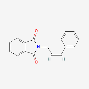 molecular formula C17H13NO2 B3052659 1H-Isoindole-1,3(2H)-dione, 2-[(2Z)-3-phenyl-2-propen-1-yl]- CAS No. 4335-61-9