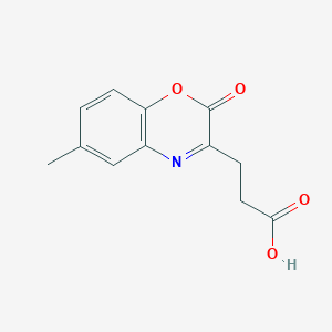 3-(6-Methyl-2-oxo-2H-benzo[1,4]oxazin-3-yl)-propionic acid