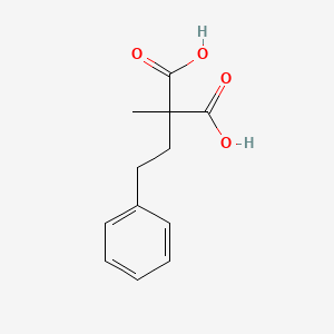 molecular formula C12H14O4 B3052689 2-Methyl-2-phenethyl-malonic acid CAS No. 4371-01-1