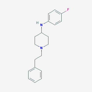 molecular formula C19H23FN2 B030527 N-(4-Fluorophenyl)-1-phenethylpiperidin-4-amine CAS No. 122861-41-0