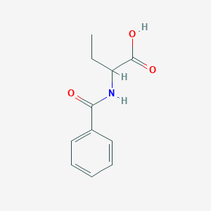 molecular formula C11H13NO3 B3052701 2-Benzamidobutanoic acid CAS No. 4385-97-1