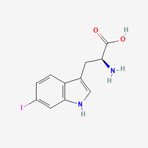 molecular formula C11H11IN2O2 B3052706 L-Tryptophan, 6-iodo- CAS No. 439113-23-2