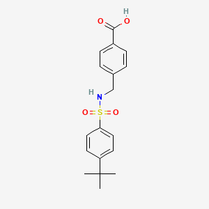 B3052713 4-({[(4-Tert-butylphenyl)sulfonyl]amino}methyl)benzoic acid CAS No. 440350-92-5