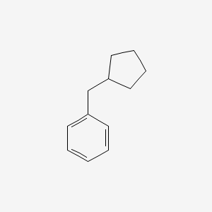 molecular formula C12H16 B3052716 Benzene, (cyclopentylmethyl)- CAS No. 4410-78-0