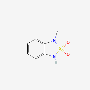 molecular formula C7H8N2O2S B3052725 1-methyl-1,3-dihydro-benzo[1,2,5]thiadiazole 2,2-dioxide CAS No. 443987-59-5