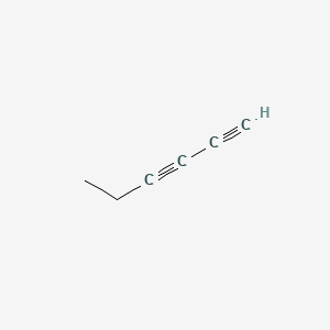 molecular formula C6H6 B3052731 1,3-Hexadiyne CAS No. 4447-21-6