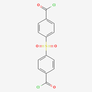 molecular formula C14H8Cl2O4S B3052743 4-(Chlorocarbonyl)phenyl sulfone CAS No. 4462-61-7