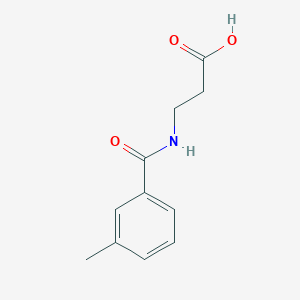 molecular formula C11H13NO3 B3052749 3-[(3-methylbenzoyl)amino]propanoic Acid CAS No. 446828-79-1