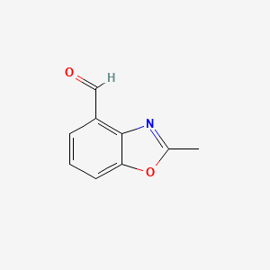 molecular formula C9H7NO2 B3052751 2-Methylbenzo[d]oxazole-4-carbaldehyde CAS No. 446864-46-6