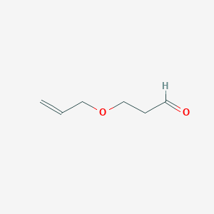 molecular formula C6H10O2 B3052753 3-(Prop-2-en-1-yloxy)propanal CAS No. 44768-60-7