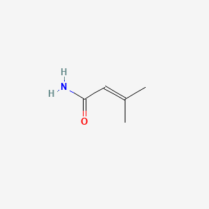 molecular formula C5H9NO B3052754 3-methylbut-2-enamide CAS No. 4479-75-8