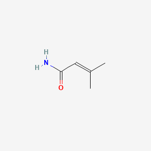 molecular formula C5H9NO B3052754 Senecioic acid amide CAS No. 4479-75-8
