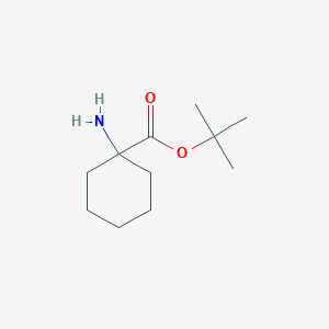 molecular formula C11H21NO2 B3052772 Tert-butyl 1-aminocyclohexane-1-carboxylate CAS No. 4507-58-8