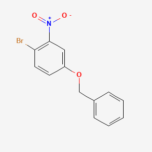 molecular formula C13H10BrNO3 B3052775 4-(Benzyloxy)-1-bromo-2-nitrobenzene CAS No. 4514-28-7