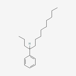 molecular formula C19H32 B3052784 Benzene, (1-propyldecyl)- CAS No. 4534-51-4