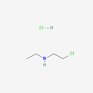 molecular formula C4H11Cl2N B3052791 (2-chloroethyl)(ethyl)amine hydrochloride CAS No. 4535-87-9