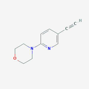 molecular formula C11H12N2O B3052805 4-(5-Ethynyl-2-pyridyl)morpholine CAS No. 454685-29-1