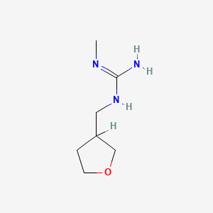molecular formula C7H15N3O B3052814 1-Methyl-3-(tetrahydro-3-furylmethyl)guanidine CAS No. 457614-32-3