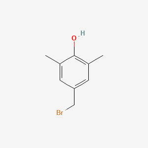 molecular formula C9H11BrO B3052822 4-(bromomethyl)-2,6-dimethylphenol CAS No. 45952-56-5