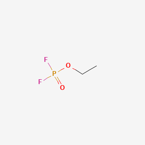 molecular formula C2H5F2O2P B3052823 Phosphorodifluoridic acid, ethyl ester CAS No. 460-52-6