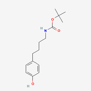 molecular formula C15H23NO3 B3052844 tert-butyl(4-(4-hydroxyphenyl)butyl)carbamate CAS No. 465529-53-7
