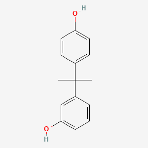 molecular formula C15H16O2 B3052851 3,4'-ISOPROPYLIDENEDIPHENOL - 1GM CAS No. 46765-25-7