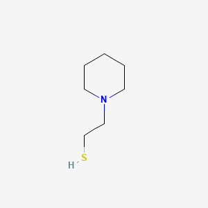 molecular formula C7H15NS B3052864 Ethanethiol, 2-piperidino- CAS No. 4706-22-3