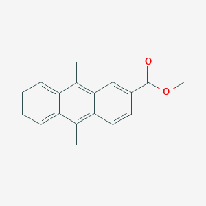 molecular formula C18H16O2 B3052876 Methyl 9,10-dimethylanthracene-2-carboxylate CAS No. 473773-74-9
