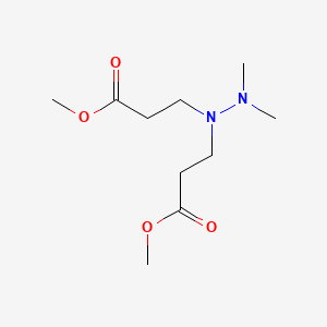 molecular formula C10H20N2O4 B3052886 Dimethyl 3,3'-(2,2-dimethylhydrazine-1,1-diyl)dipropanoate CAS No. 4753-45-1
