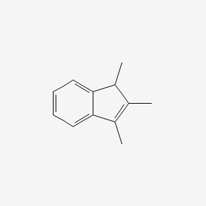 molecular formula C12H14 B3052898 1,2,3-Trimethylindene CAS No. 4773-83-5