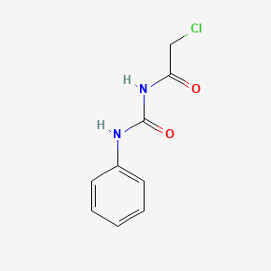 molecular formula C9H9ClN2O2 B3052907 N-(anilinocarbonyl)-2-chloroacetamide CAS No. 4791-23-5