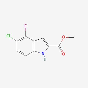 molecular formula C10H7ClFNO2 B3052911 Methyl 5-chloro-4-fluoro-1H-indole-2-carboxylate CAS No. 480450-89-3