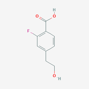molecular formula C9H9FO3 B3052916 2-fluoro-4-(2-hydroxyethyl)benzoic Acid CAS No. 481075-50-7