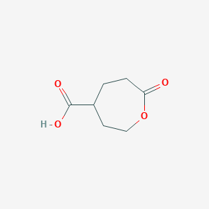 molecular formula C7H10O4 B3052931 7-Oxooxepane-4-carboxylic acid CAS No. 485817-06-9