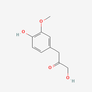 molecular formula C10H12O4 B3052940 1-hydroxy-3-(4-hydroxy-3-methoxyphenyl)propan-2-one CAS No. 4899-74-5