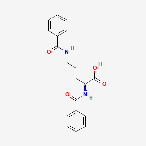 B3052965 N(2),N(5)-dibenzoyl-L-ornithine CAS No. 495-46-5