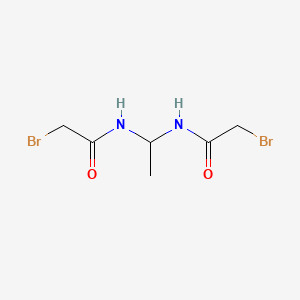 molecular formula C6H10Br2N2O2 B3052971 N,N'-Ethylidenebis(2-bromoacetamide) CAS No. 4960-81-0