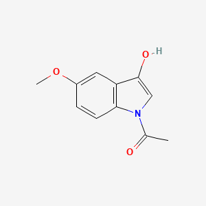 molecular formula C11H11NO3 B3052989 1-(3-Hydroxy-5-methoxy-1H-indol-1-yl)ethan-1-one CAS No. 49787-37-3