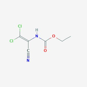 Ethyl N-(1-cyano-2,2-dichlorovinyl)carbamate